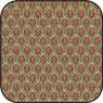 Dollhouse Miniature Cotton Fabric: Medallion Green